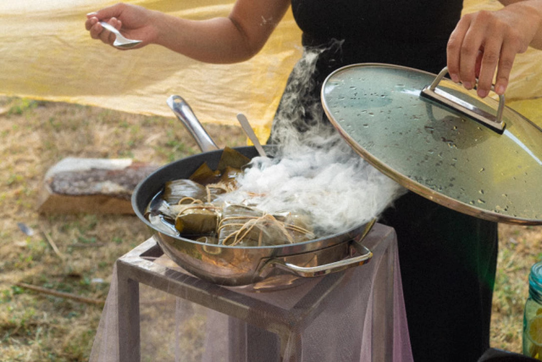 Atelier de cuisine collective et repas partagé